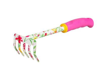 Hrabičky zahradnické, 30x8,5 cm, s potiskem květů, růžové