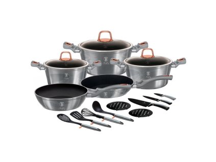 BERLINGERHAUS Sada nádobí s titanovým povrchem 17 ks Moonlight Edition BH-7044