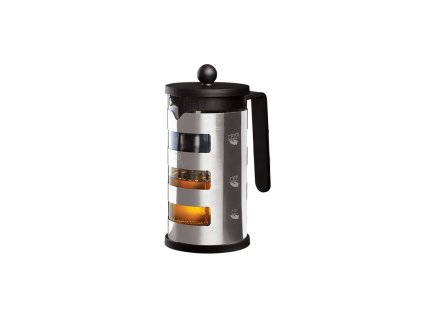 BERLINGERHAUS Konvice na čaj a kávu french press 600 ml Black Silver Collection BH-7806