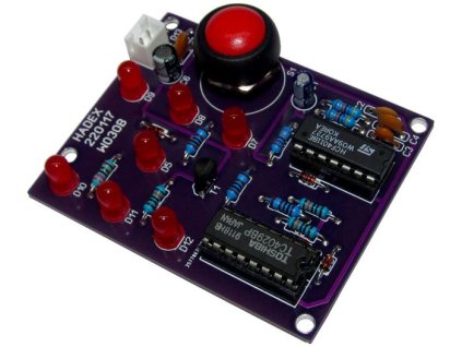 Hrací kostka elektronická červená v.2 STAVEBNICE