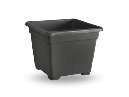 Květináč QUADRATO 22x22cm antracit