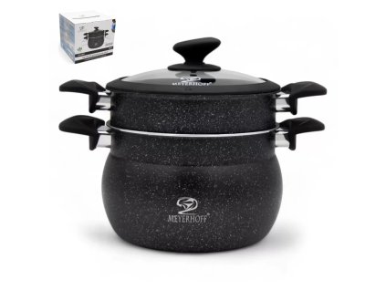 Hrnec nepřilnavý napařovací s poklicí ¤24cm  MEYERHOFF