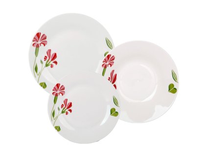 Jídelní sada porcelán 18ks  KVĚT