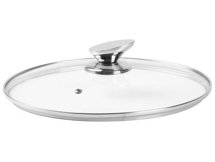 Poklice sklo ¤26cm s rámkem a nerez úchytem  MAGIC