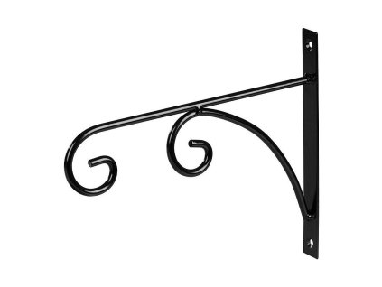 Kovový držák na květináč, ozdobný, 25x30 cm