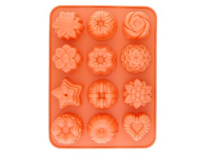 Forma na pečení MagicHome muffin, silikon, 21,2x15,6x3cm