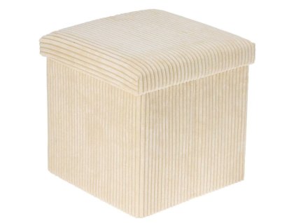 HOMESTYLING Taburet s úložným prostorem 38 cm krémová KO-170489980bezo