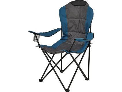 PROGARDEN Kempingová židle skládací 95 x 110 cm modrá/šedá KO-LE8000080