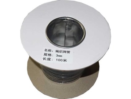 Ochranný nylonový oplet na kabely 3mm, balení 100m