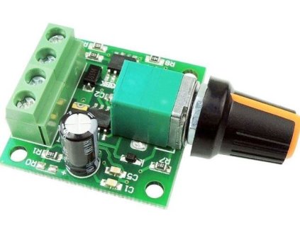 Regulátor otáček PWM stejnosměrných motorů nebo LED světel do 2A