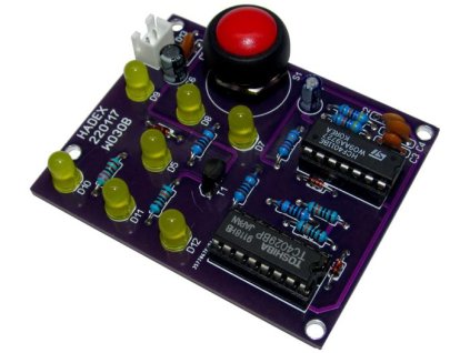 Hrací kostka elektronická žlutá v.2 STAVEBNICE