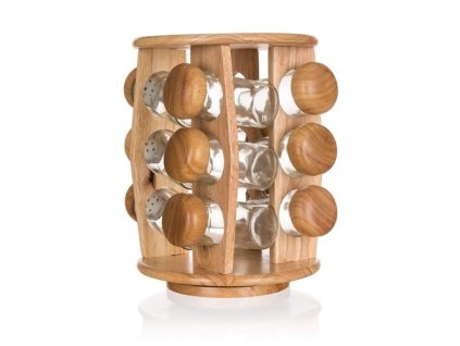 Kořenky sklo 12ks v dřevěném stojanu  BRILLANTE