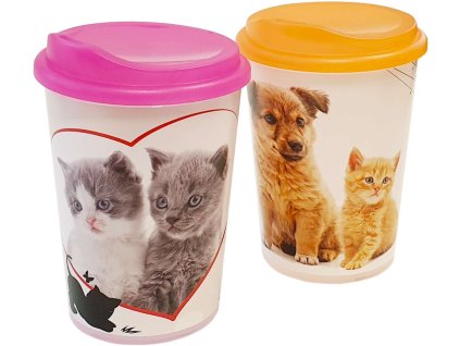 Kelímek PH 250ml s víčkem, pítko MAZLÍČCI mix dekorů