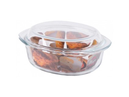 Zapékací mísa MagicHome oválná, borosilikátové sklo, 3,5l