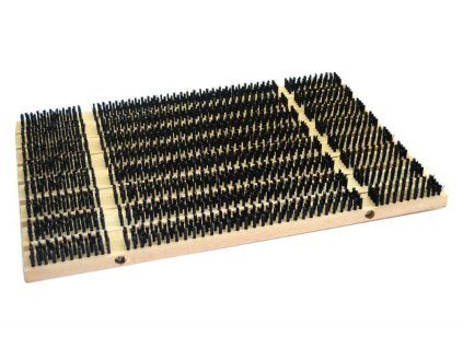 Rohož kartáčová/dřevo 60x40cm  CZ