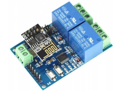Modul 2x relé ESP8266 s wifi modulem ESP-01, napájení 8-30V