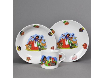 Dětská jídelní sada 3 dílná porcelán SNĚHURKA