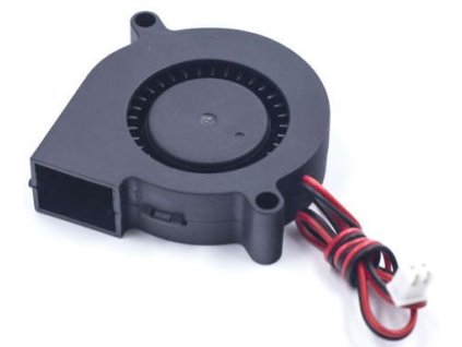 Ventilátor radiální 5015 50x50x15mm 24V/0,1A 4600 ot/min.