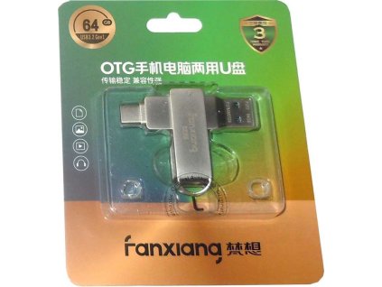 Fanxiang high speed flashdisk 64GB USB+USB-C 3.2