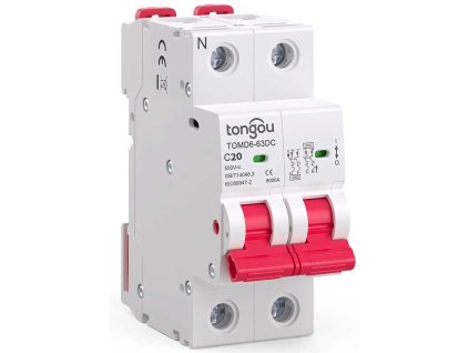 Jistič DC 40A/C 2P Tongou TOMD6-63 na DIN lištu