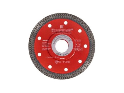 Kotouč  diamantový X-Type 115 x 1,8 mm, DRAUMET