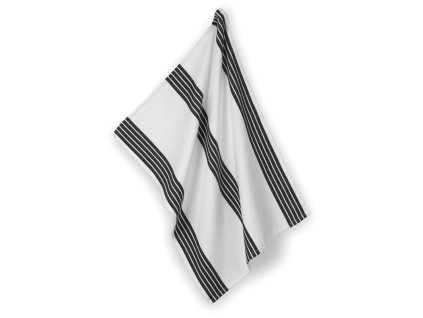 KELA Utěrka Gianna 100% bavlna bílo-černé proužky KL-12785