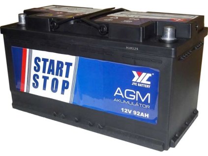 Pb akumulátor JYC Start-Stop AGM 12V/92Ah pravá