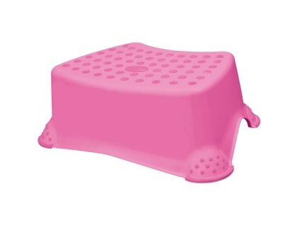 Stolička taburet protiskluzová 41x29x14cm 80kg  KEEEPER růžová
