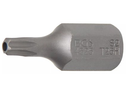 Bit TORX, T25, 10 mm, délka 30 mm, s otvorem - B4625