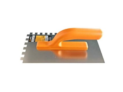 Hladítko nerez, zub 10 x10 mm, 280 x 130 mm, plastová rukojeť, ENPRO