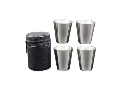 Štamprle MagicHome nerez, koženkové pouzdro, sada 4x30ml