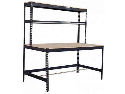Stůl pracovní s policí Racks PWB60, 1830x1830x900mm, max. 350kg