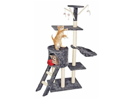 PET COMFORT Škrábadlo pro kočky s pelíškem víceúrovňové 140 cm ED-211816