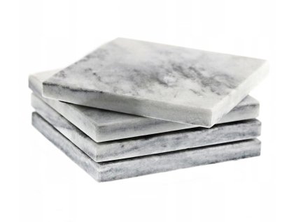 HIT Podtácek mramorový sada 4 ks 10 x 10 cm HT-23464612