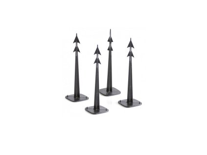 Kolíky upevňovací HARPOON PEG 125mm, černé, 50ks