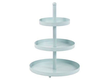 HIT Etažér třípatrový nerez 35 cm pastelová modrá HT-24500468modr