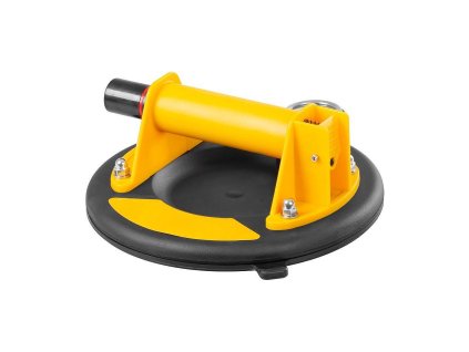 Držák na sklo s manometrem, 1 přísavka, nosnost 120 kg