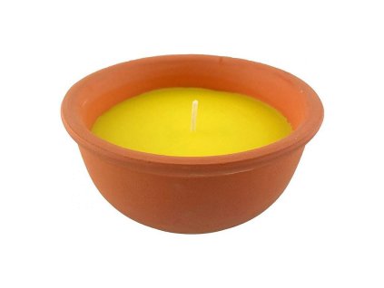 Svíčka Citronella repelent, 15x6cm/220g, terracotta
