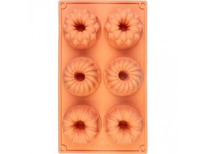 Forma na pečení MagicHome minibábovky, silikon, 29,5x17,5x3,5cm