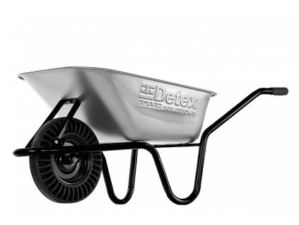 Stavební kolečko DETEX D1 kolo bantam, 85l korba Zn / 160 kg nosnost