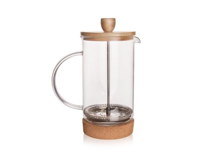 Konvice french press 400ml sklo/nerez/bambus s filtrem  ORION
