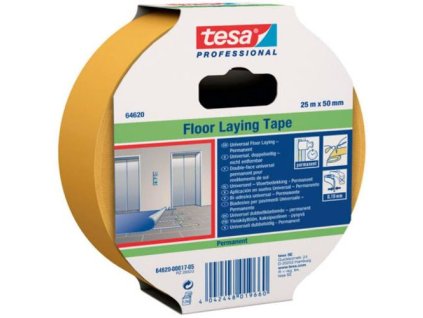 Páska kobercová oboustranná lepicí 64620, 25 m x 50 mm, bílá