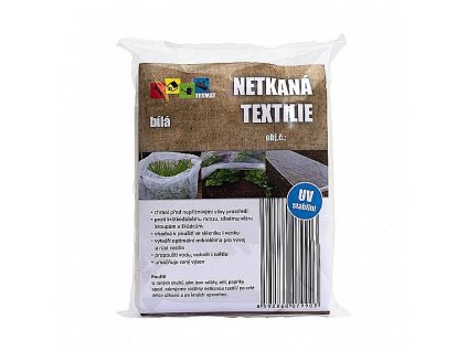 Textilie netkaná bílá, 17g/m2, 1,6x10m