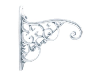 Plastový držák na závěsný květináč AKANT bílý 20cm