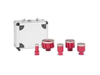 Diamantové korunky Premium DCB11S5, 20-35-45-55-72mm, M14, profi, sada