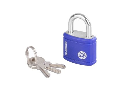 Zámek visací Blossom LB0325 antikorozní, 25mm, fialový