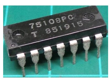 75108 - 2x linkový zesilovač s otevřeným kolektorem, DIP14 /75108PC/