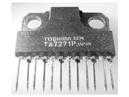TA7271P - nf zesilovač 2x5,8W/4ohm, Ucc=13V, SIL12