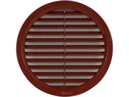 Větrací mřížka kruhová se síťovinou 150 hnědá