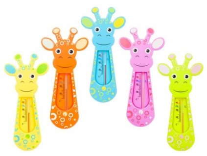 Teploměr koupelový ŽIRAFA, mix barev